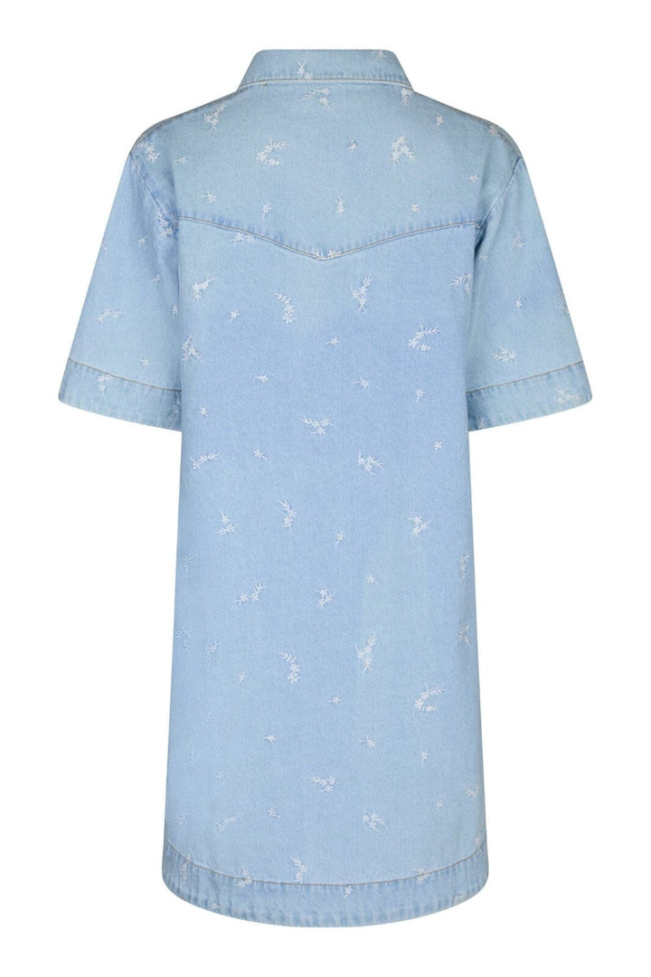 Neo Noir - Saras Denim Emb Dress 166045 - 145 - Light Blue
