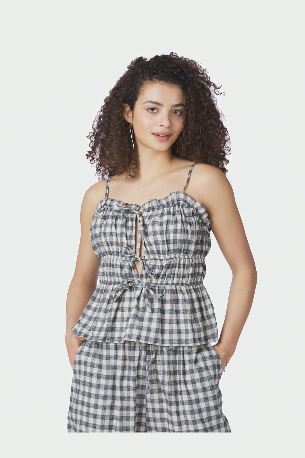 Neo Noir - Seylor Check Top 169349 - 100 - Black