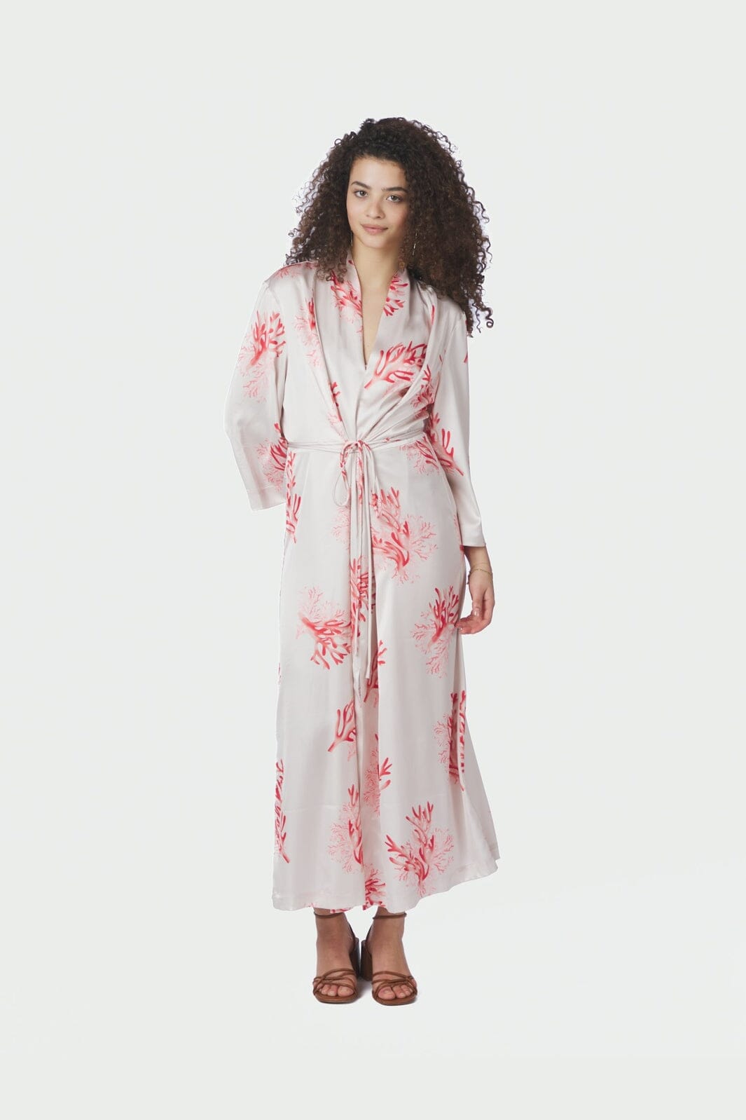 Neo Noir - Shane Wrap Dress 165272 - 163 - Coral