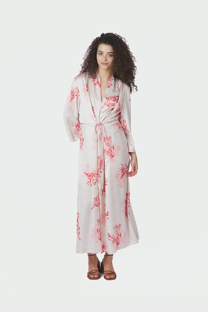 Neo Noir - Shane Wrap Dress 165272 - 163 - Coral