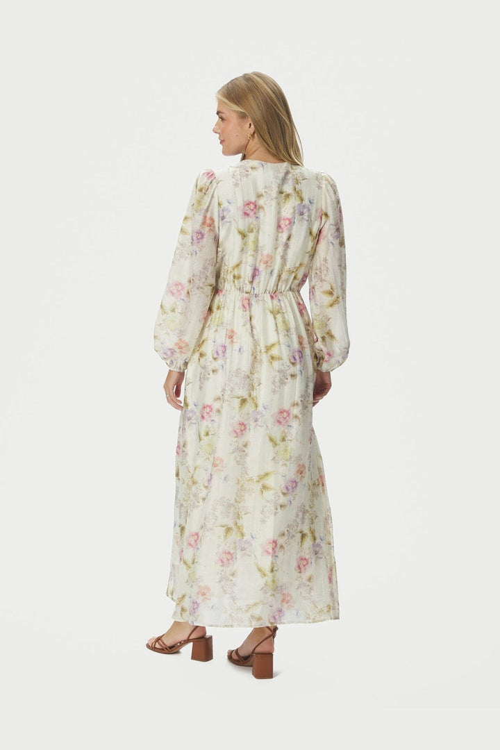Neo Noir - Silfi Vintage Flower Dress 167921 - 121 - Off White
