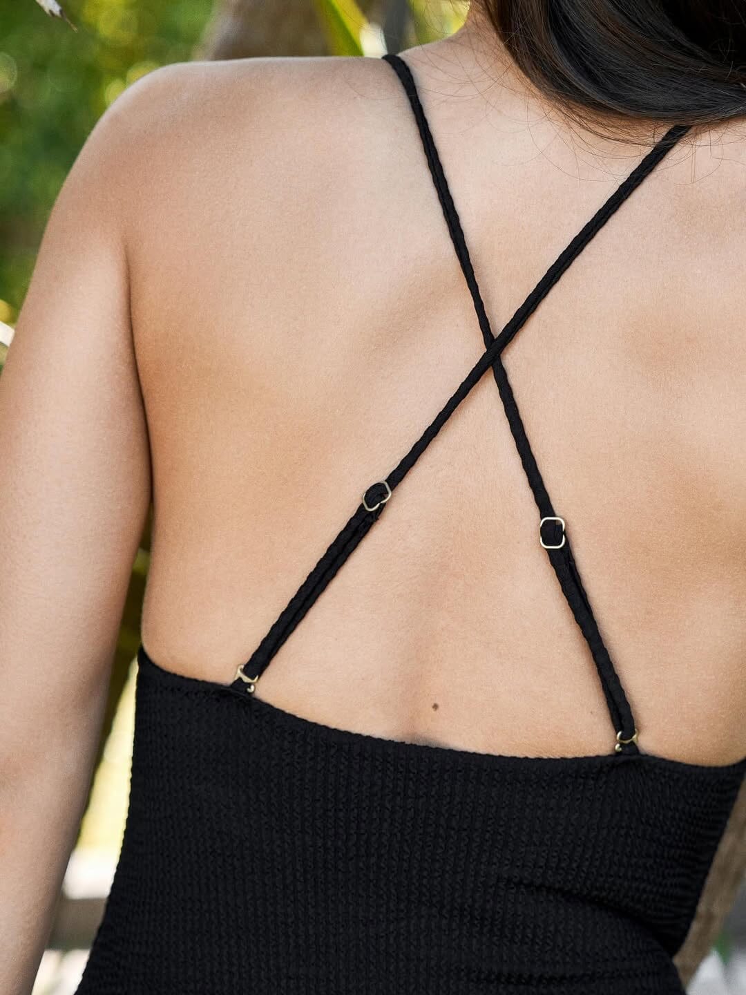 Neo Noir - Skin Sand Crepe Swimsuit - Black Badedragter 