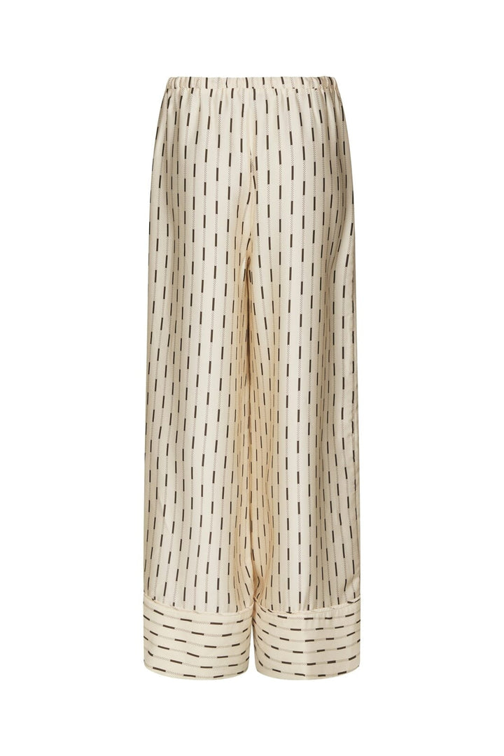 Neo Noir - Sora Print Pants 169279 - 122 - Creme