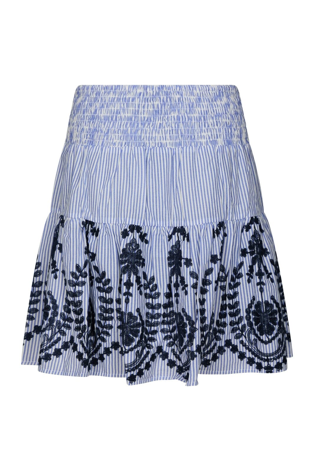 Neo Noir - Tarrow Stripe Embroidery Skirt 168998 - 140 - Blue