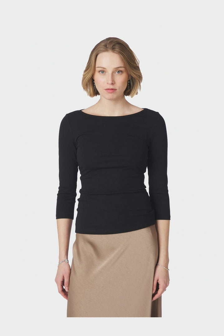 Neo Noir - Thyra Jersey Blouse 169744 - 100 - Black