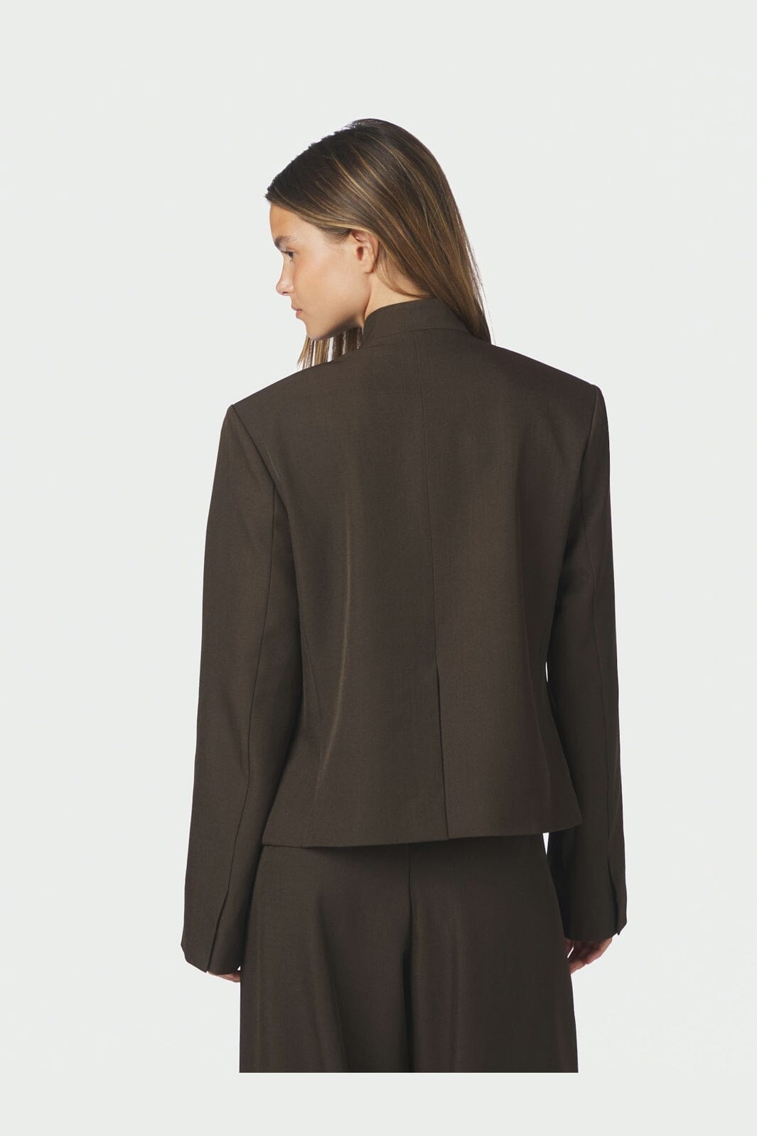 Neo Noir - Tiria Structure Blazer 170815 - 676 - Dark Brown