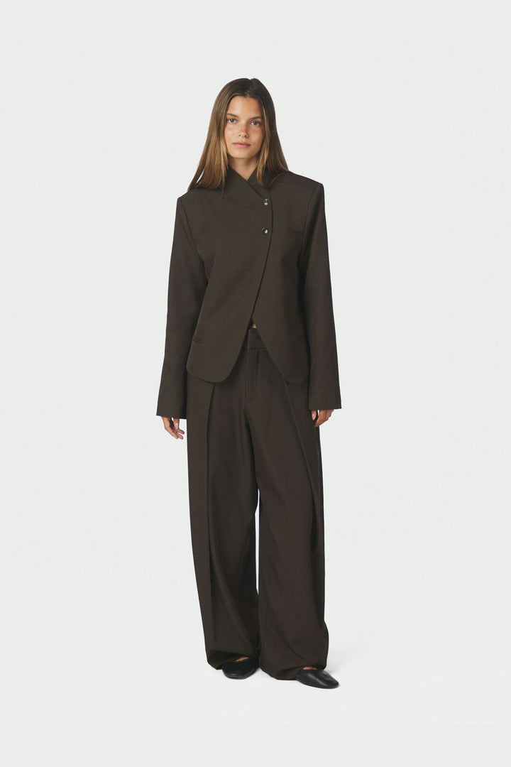 Neo Noir - Tiria Structure Blazer 170815 - 676 - Dark Brown