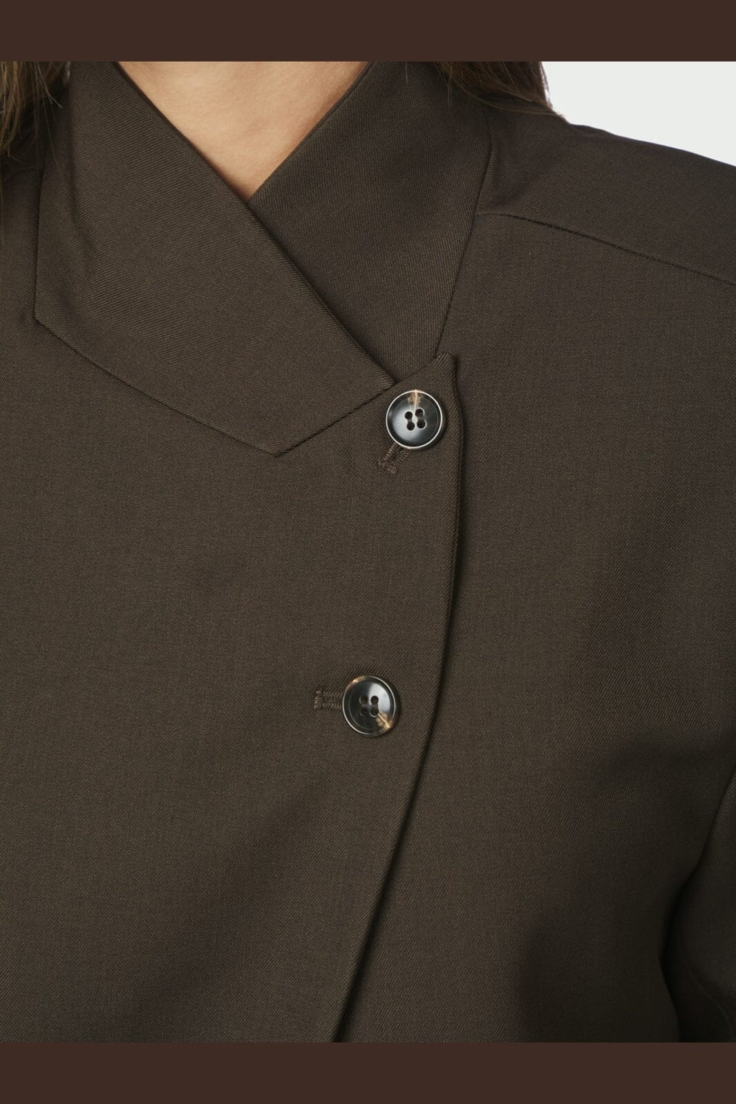 Neo Noir - Tiria Structure Blazer 170815 - 676 - Dark Brown