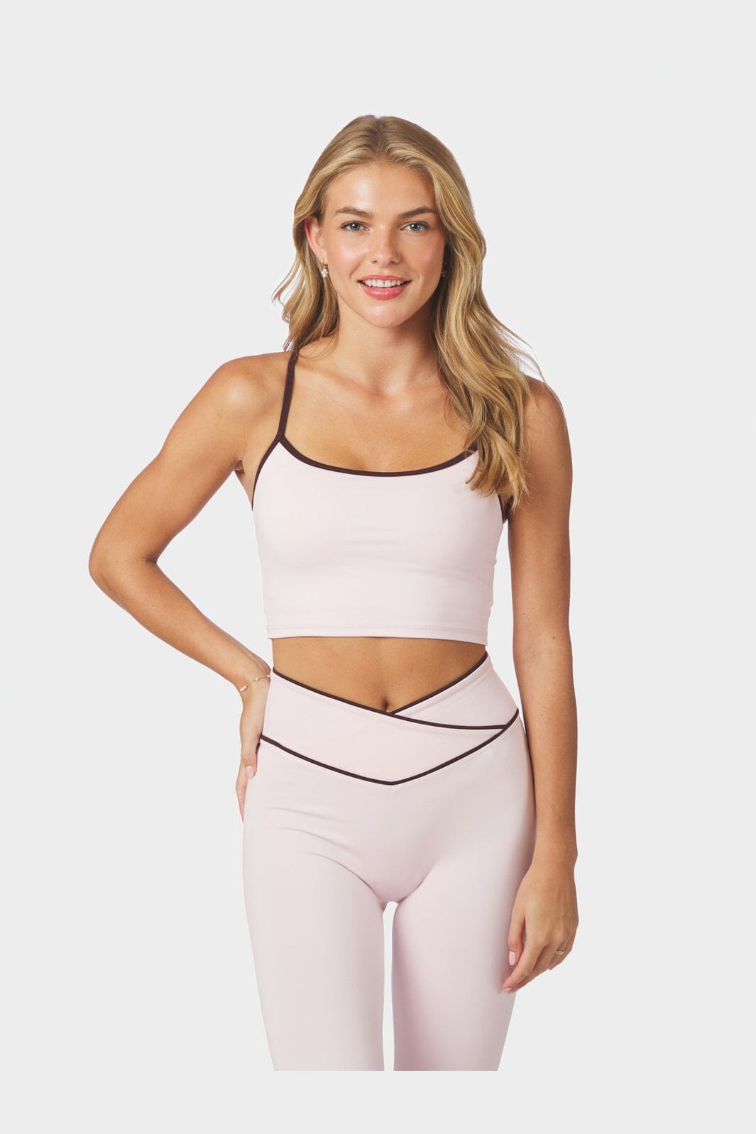 Neo Noir - Tirianna Contrast Top 170734 - 754 - Light Pink