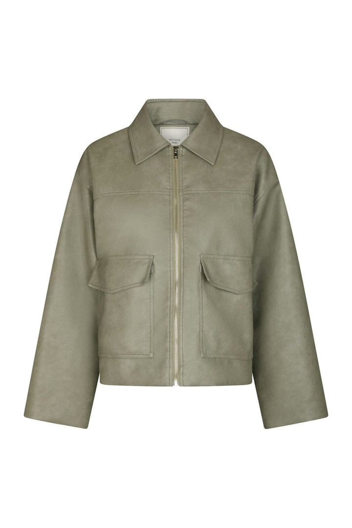 Neo Noir - Titan Faux Leather Jacket 164002 - 232 - Soft Green