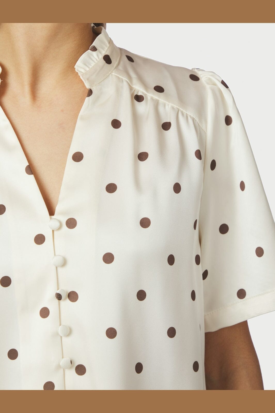 Neo Noir - Torana Dotted Blouse 169367 - 122 - Creme