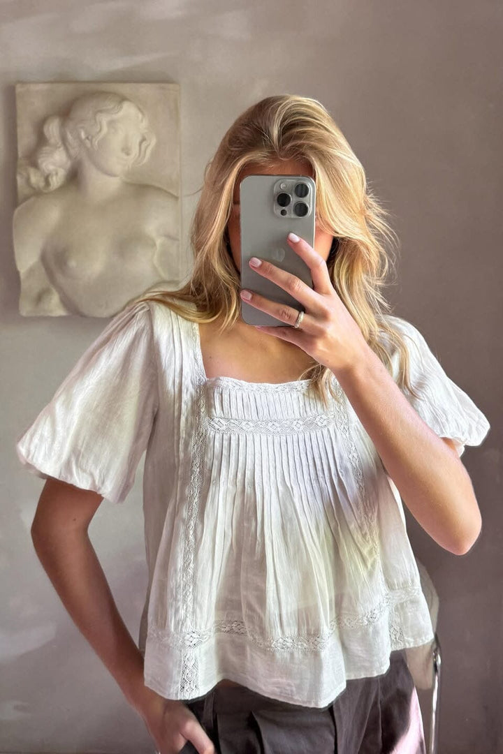 Neo Noir - Tukana S Voile Blouse 168899 - 124 - Ivory Bluser 