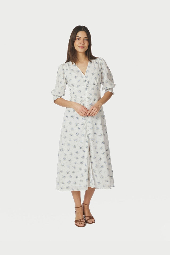 Neo Noir - Valley Flowing Dress 169387 - 145 - Light Blue