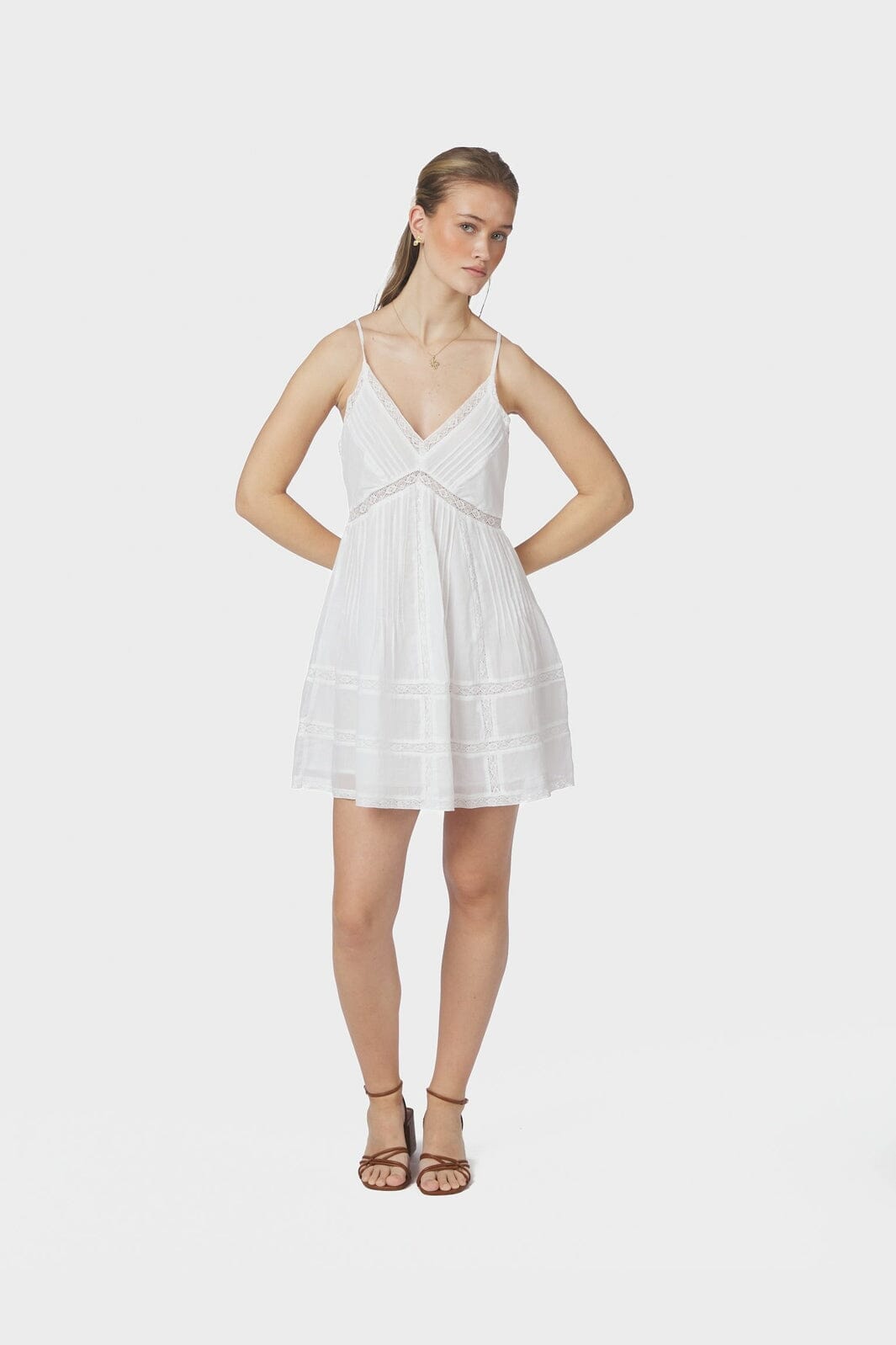 Neo Noir - Valora S Voile Dress 168736 - 120 - White