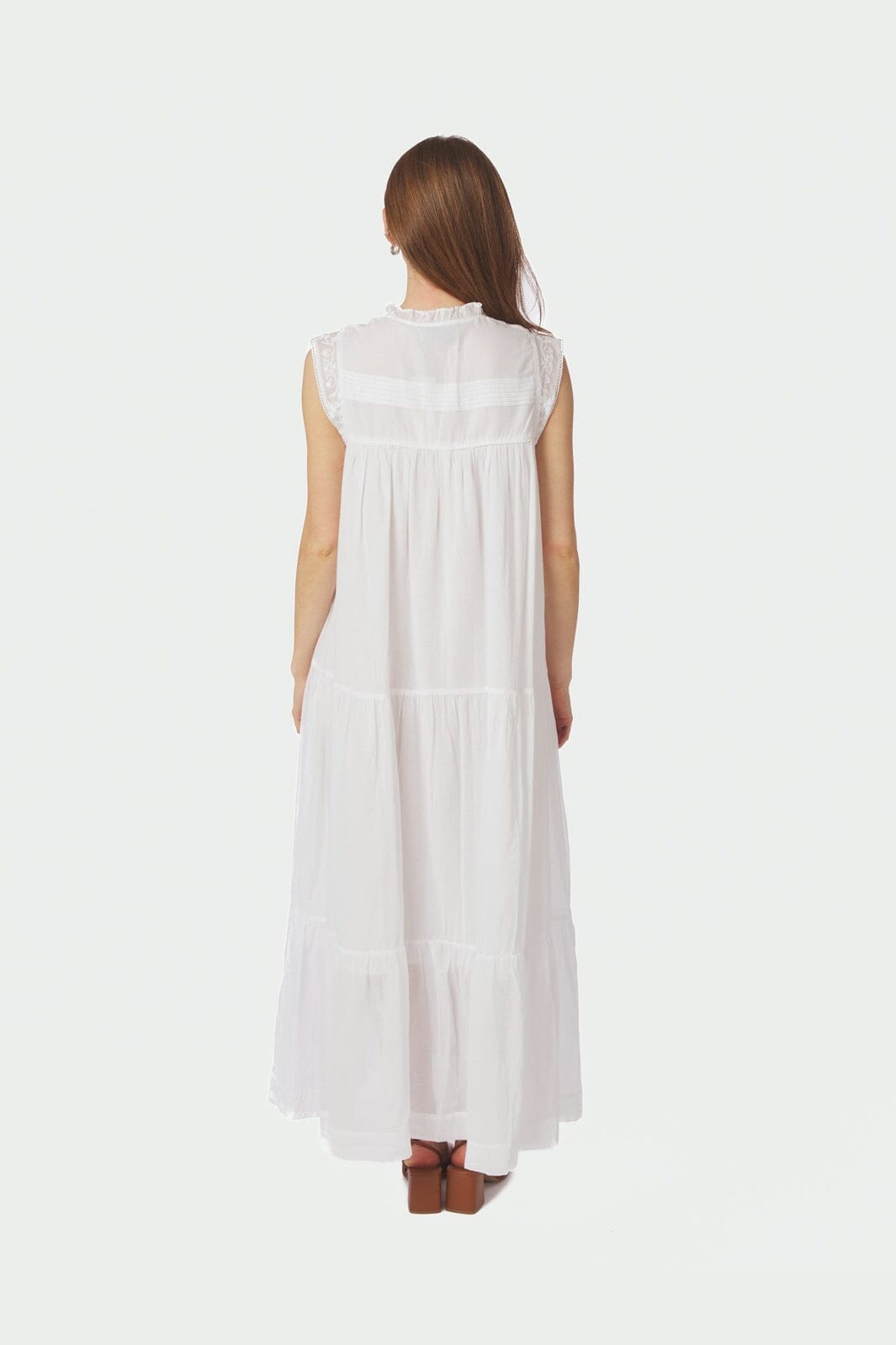 Neo Noir - Veana S Voile Maxi Dress 169064 - 120 - White