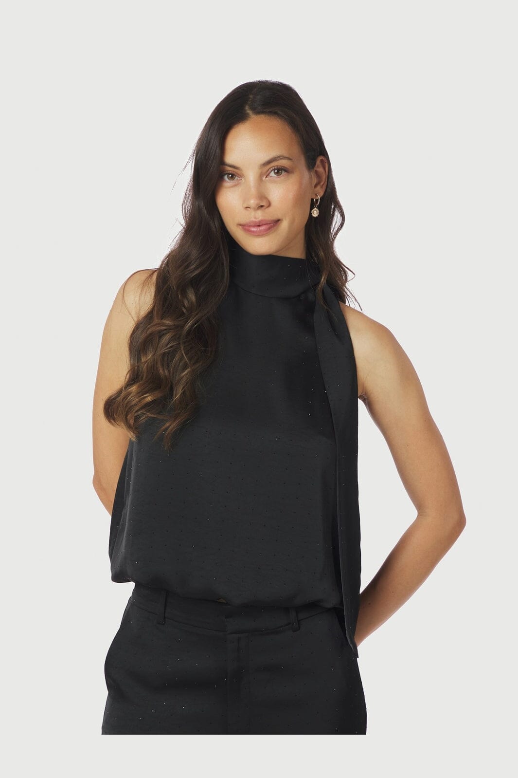 Neo Noir - Veda Heavy Sateen Bedaz Top 167432 - 100 - Black