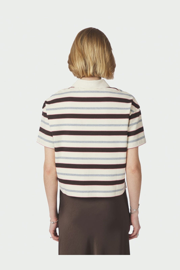 Neo Noir - Vennera Triple Stripe Polo Tee 170025 - 130 - Grey