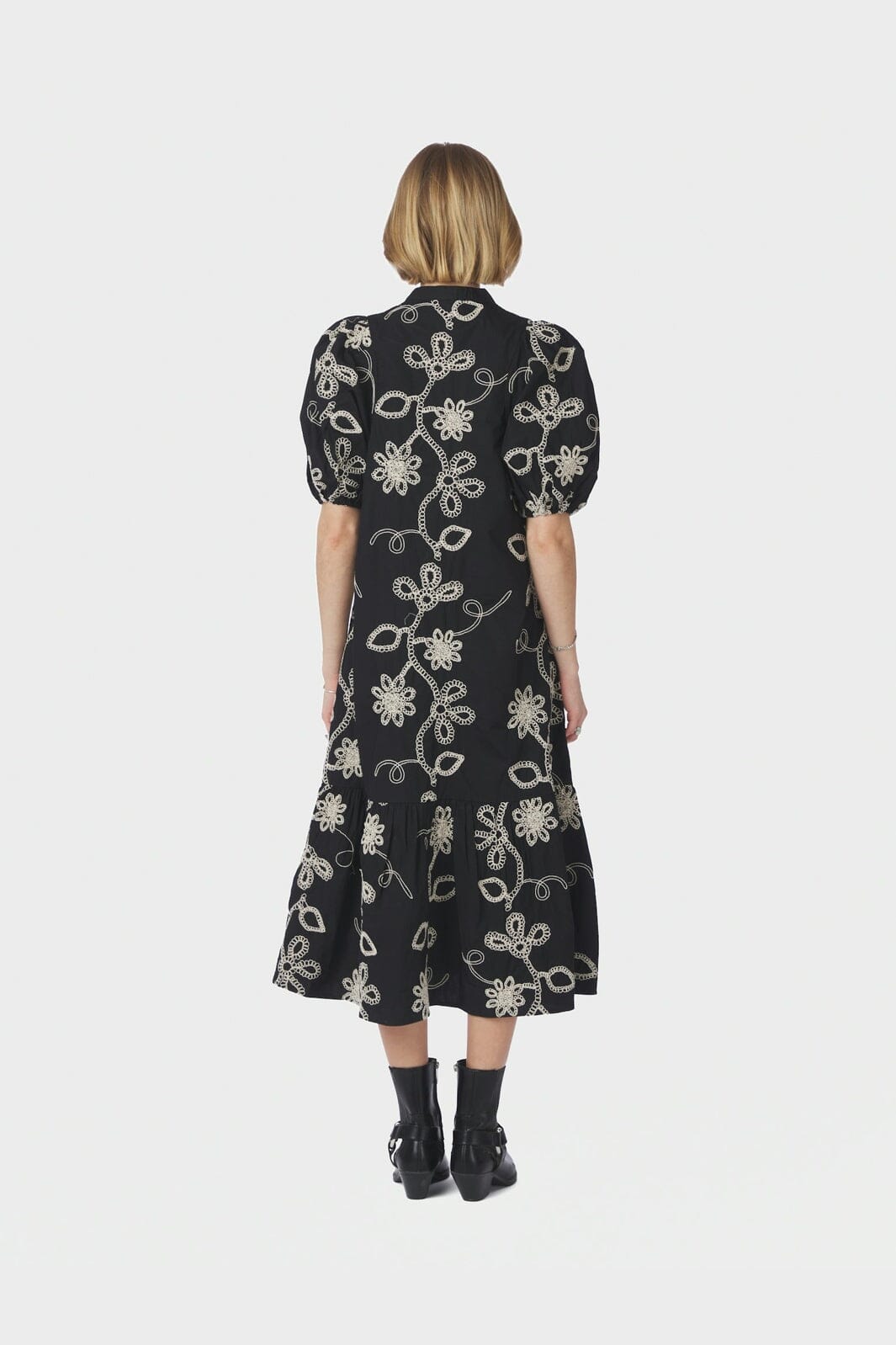 Neo Noir - Veronica Dori Emb Dress 168481 - 100 - Black