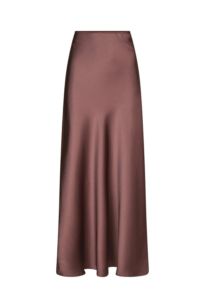 Neo Noir - Vicky Heavy Sateen Skirt 159588 - 393 - Dark Rose