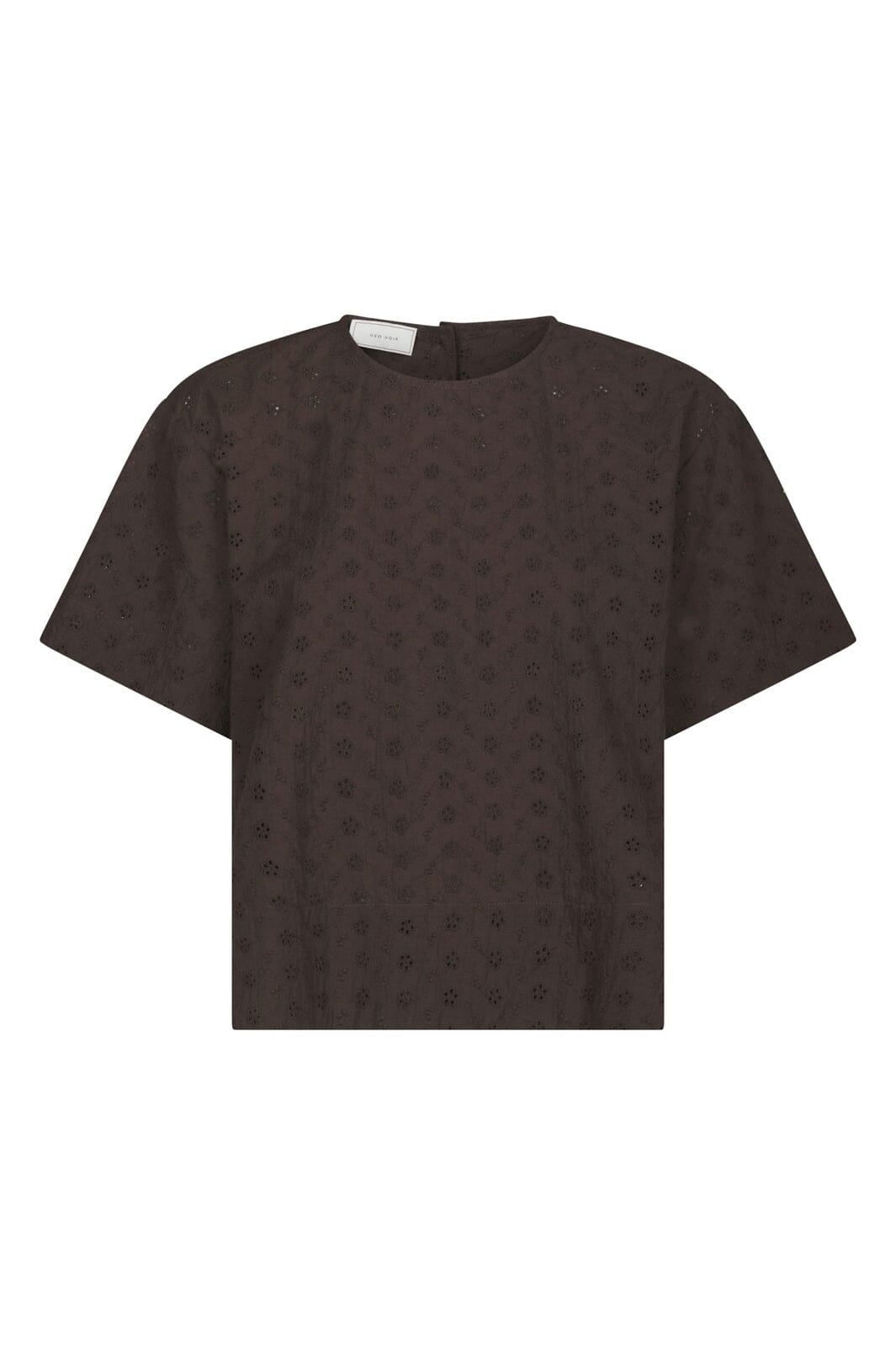 Neo Noir - Viest Emb Blouse 170041 - 676 - Dark Brown