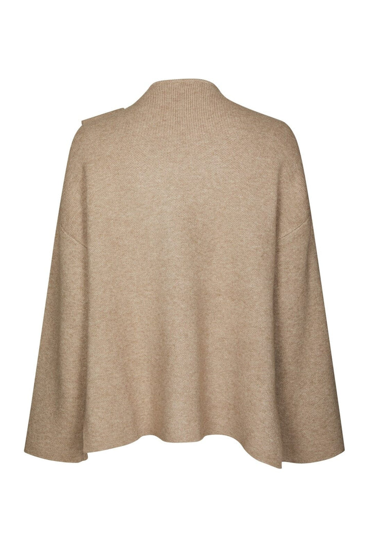 Neo Noir - Wals Knit Scarf Blouse 166203 - 123 - Beige