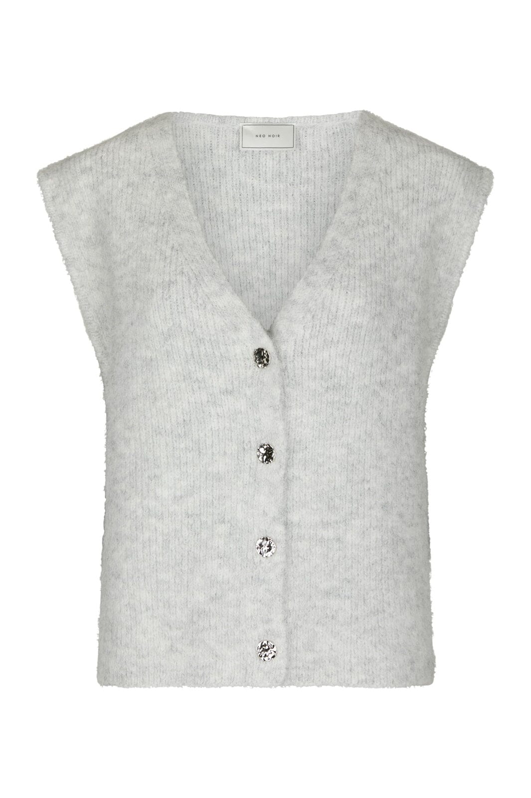 Neo Noir - Xandra Knit Vest 169152 - 131 - Light Grey