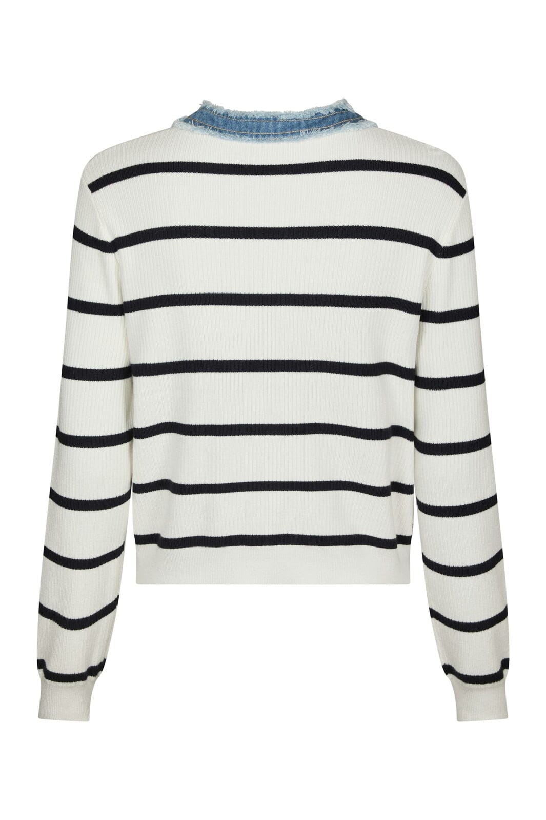 Neo Noir - Zelma Stripe Denim Cardigan 169309 - 121 - Off White