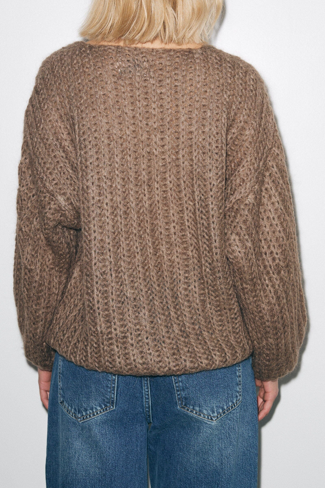 Noella - Joseph Knit Sweater - 143 Brown Strikbluser 