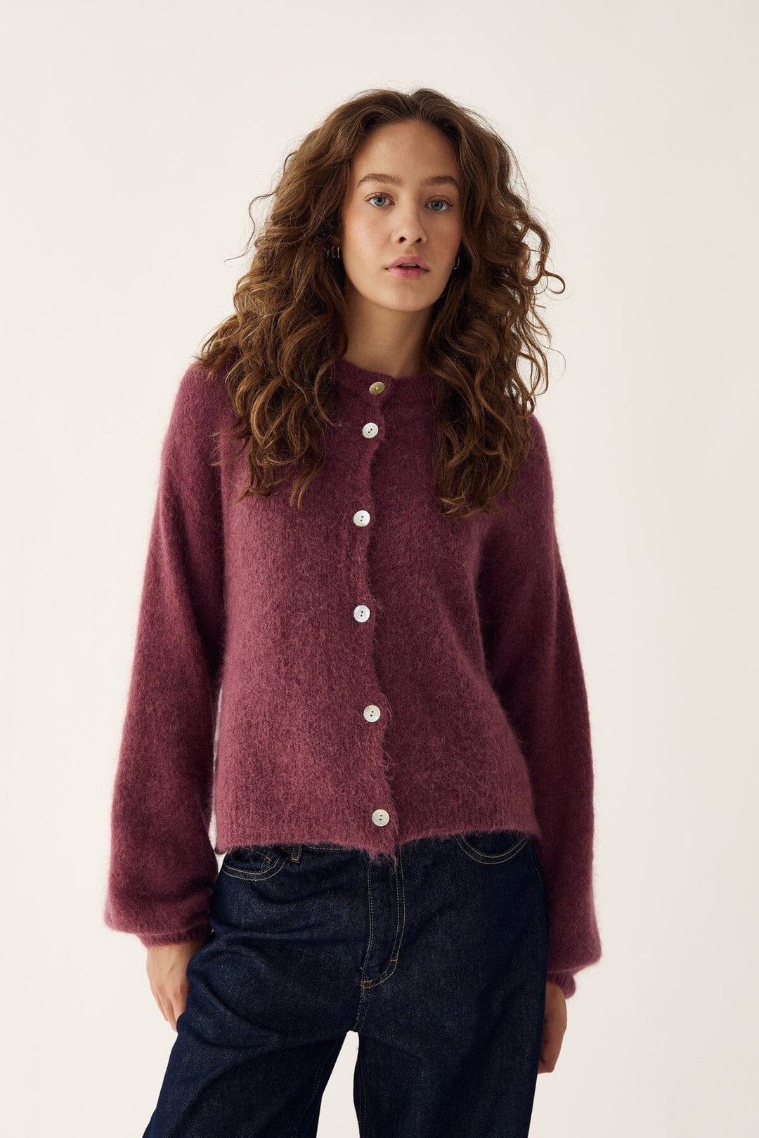 Noella - Kae Knit Cardigan 12940084 - 1285 - Rust Cardigans 