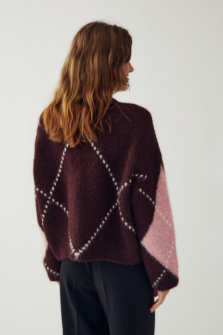 Noella - Lai Knit 14670001 - 1470 - Winetasting Mix Strikbluser 