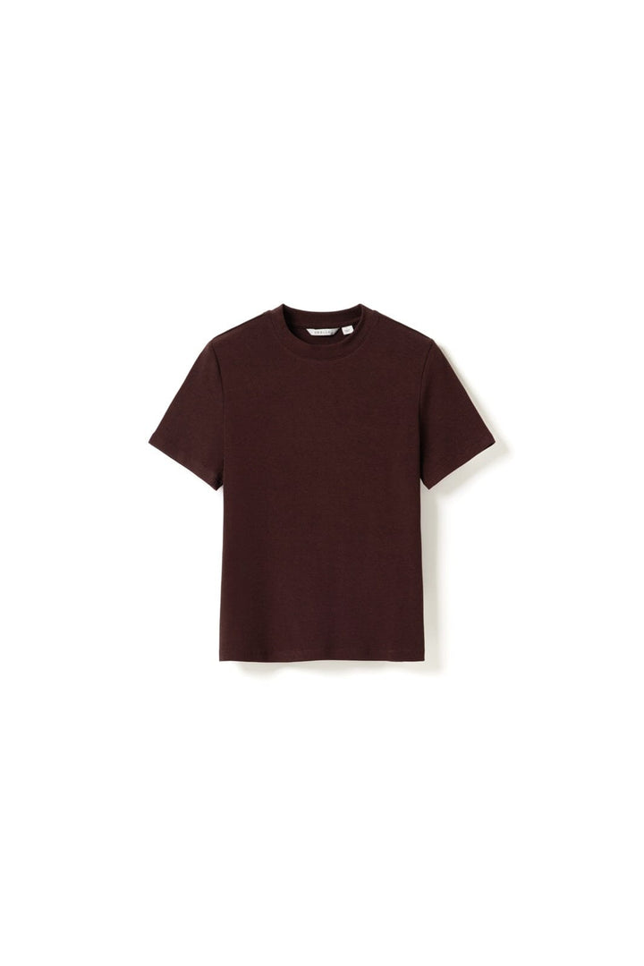 Noella - Lidie Ss Top 14090002 - 1496 - Burgundy Melange