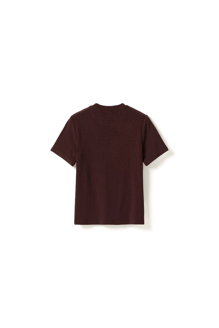 Noella - Lidie Ss Top 14090002 - 1496 - Burgundy Melange