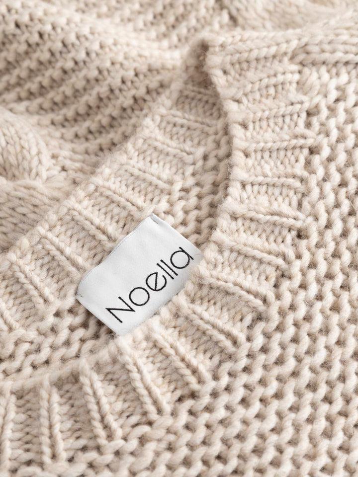 Noella - Lisbeth Knit 14380001 - 025 - Oatmeal Strikbluser 