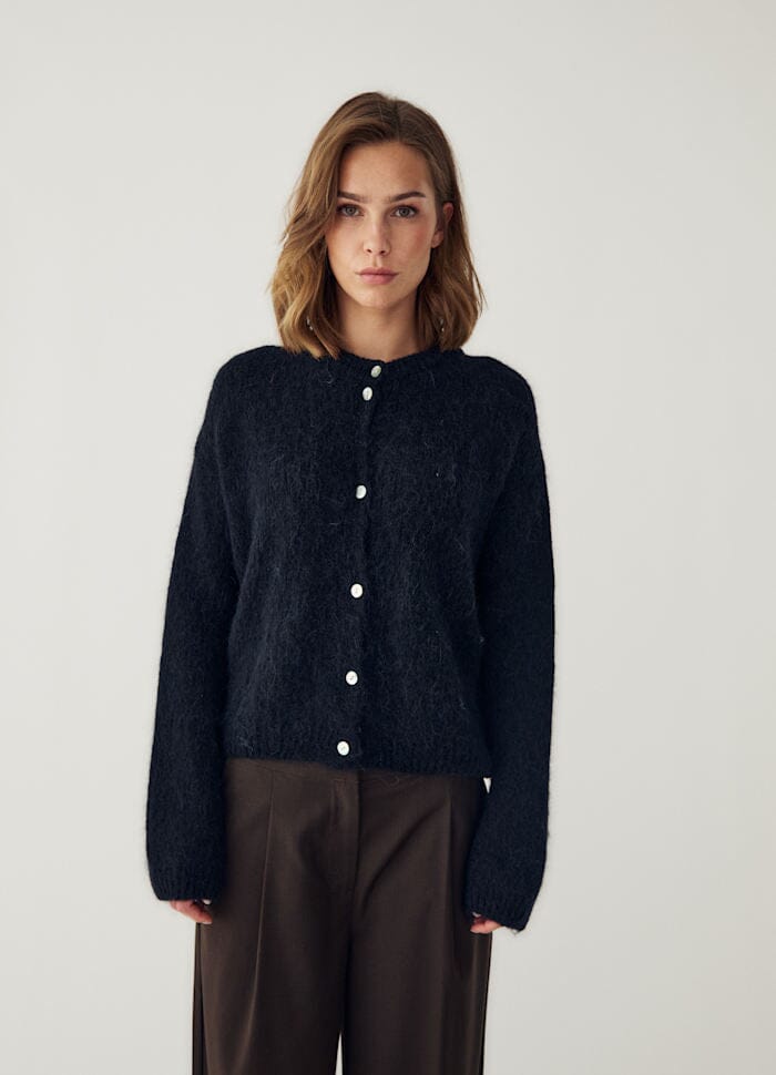 Noella - N-Kae Knit Cardigan 15950001 - 004 - Black Cardigans 