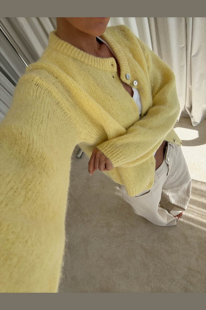 Noella - N-Kae Knit Cardigan 15950001 - 1417 - Butter Yellow
