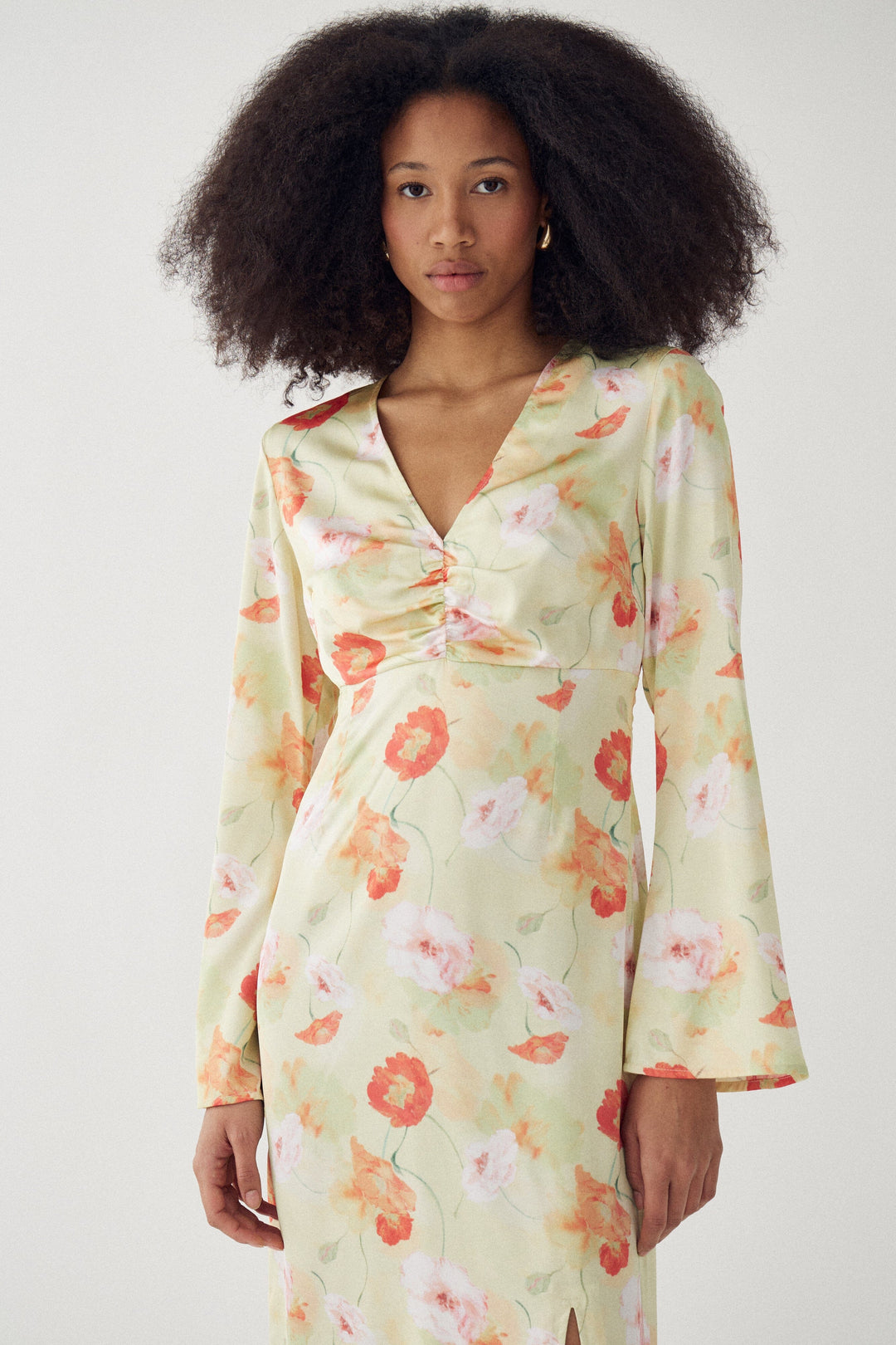 Noella - N-Kamey Dress 15850001 - 1464 - Delina Green Print Kjoler 