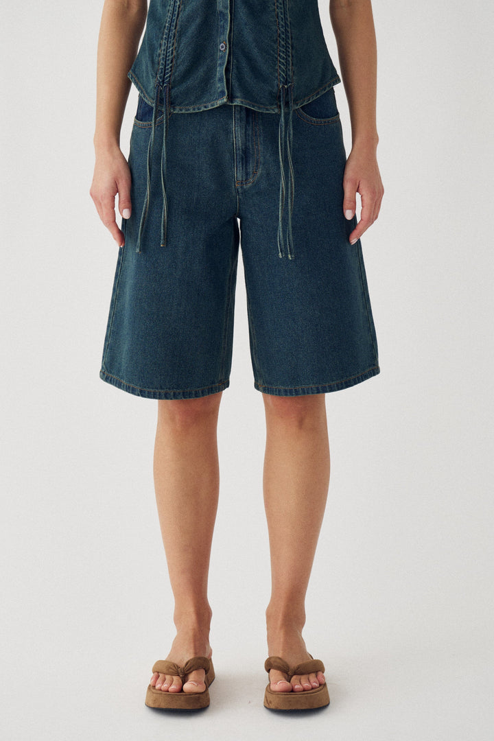 Noella - N-Katy Jorts 15150003 - 1056 - Vintage Blue Wash Shorts 