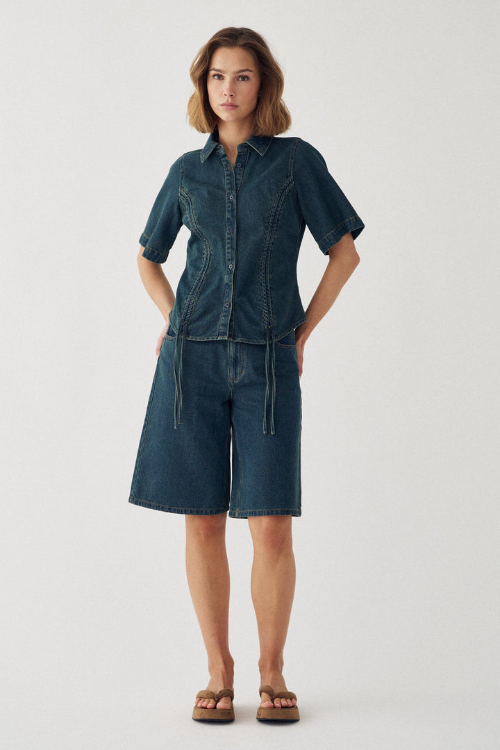 Noella - N-Katy Jorts 15150003 - 1056 - Vintage Blue Wash Shorts 