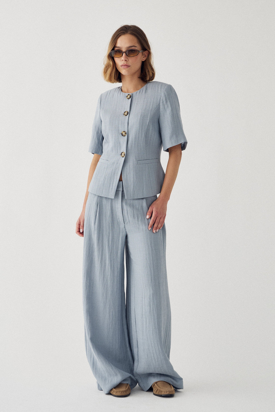 Noella - N-Kazia Pants 15600002 - 1386 - Dove Blue Bukser 