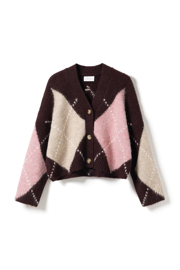 Noella - N-Laiana Knit Cardigan 14670002 - 1470 - Winetasting Mix Cardigans 