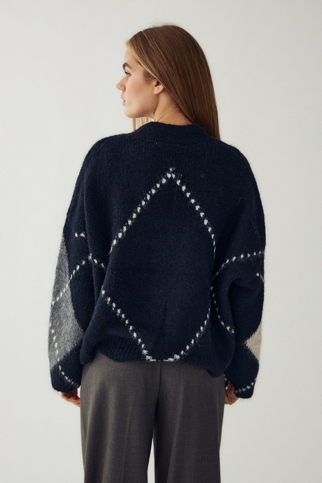Noella - N-Laiana Knit Cardigan 14670002 - 670 - Navy Mix Cardigans 