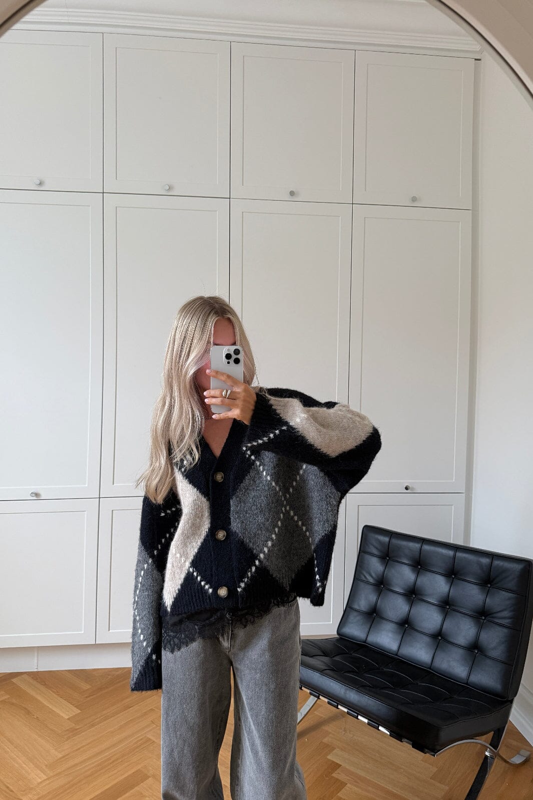 Noella - N-Laiana Knit Cardigan 14670002 - 670 - Navy Mix Cardigans 