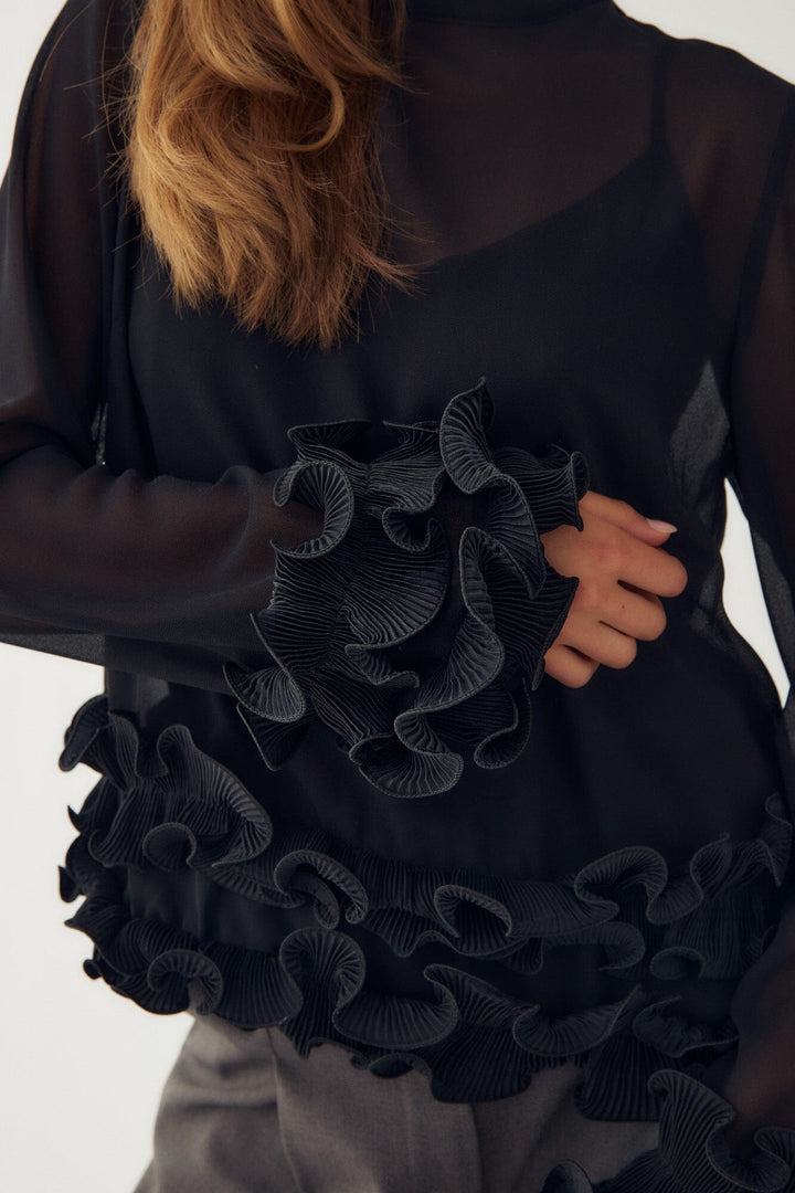 Noella - N-Latanietta Blouse 14510002 - 004 - Black Bluser 