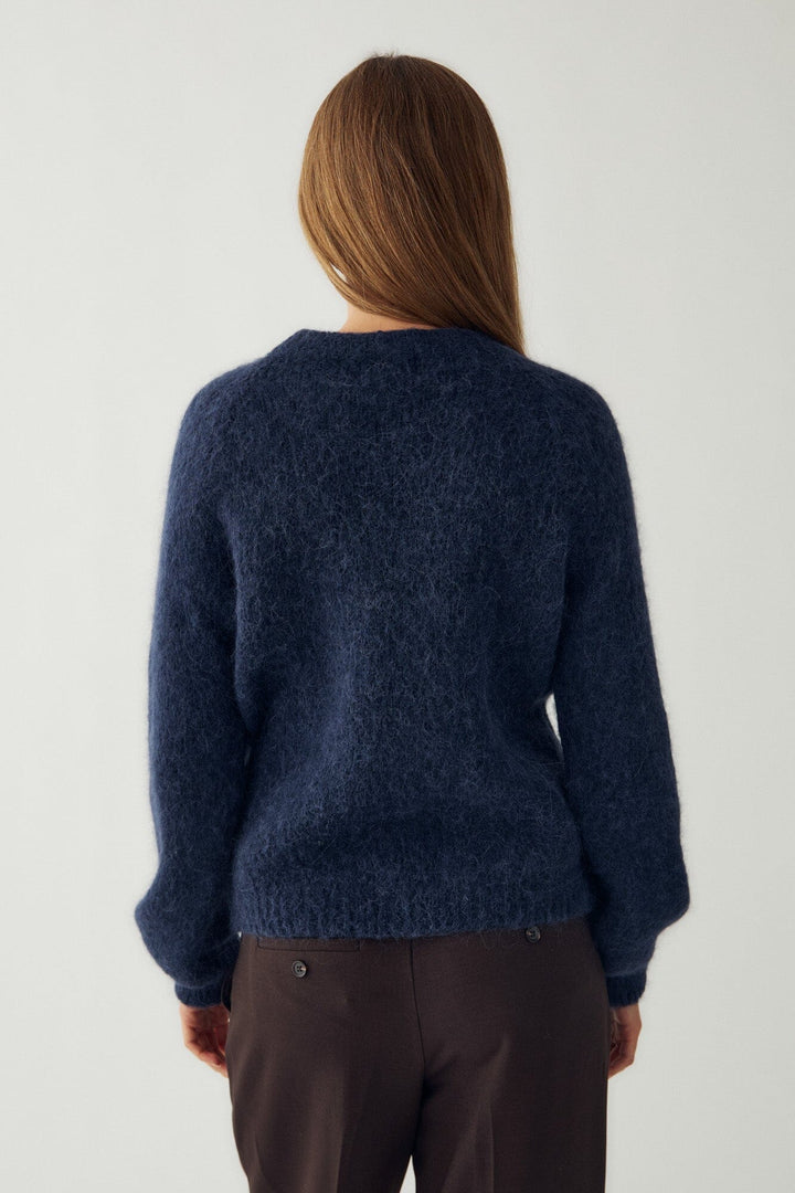 Noella - N-Latora Knit 15950002 - 007 - Navy Strikbluser 