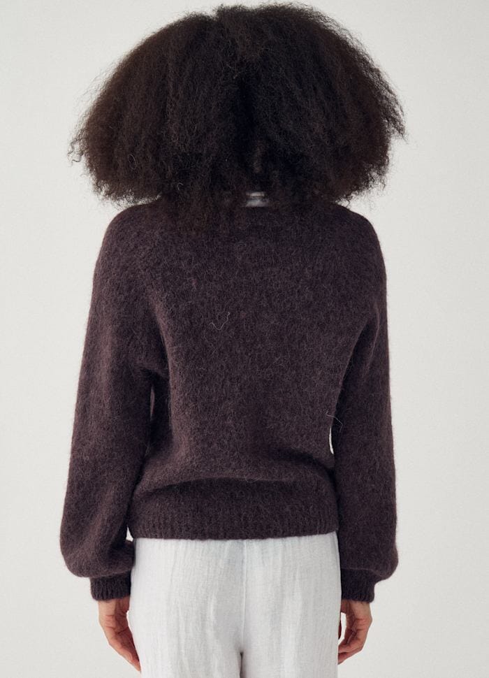 Noella - N-Latora Knit 15950002 - 674 - Chocolate Strikbluser 