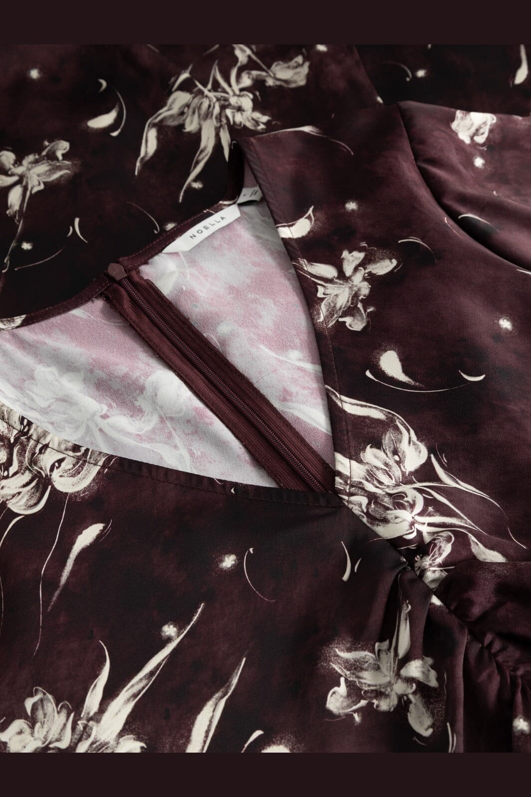 Noella - N-Lavina Dress 16380001 - 1501 - Dovie Burgundy Print