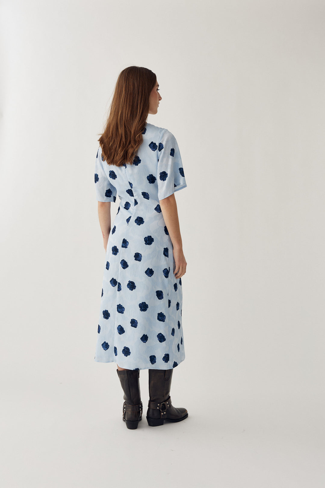Noella - N-Lavina Dress 16500002 - 1510 - Delice Blue Print Kjoler 