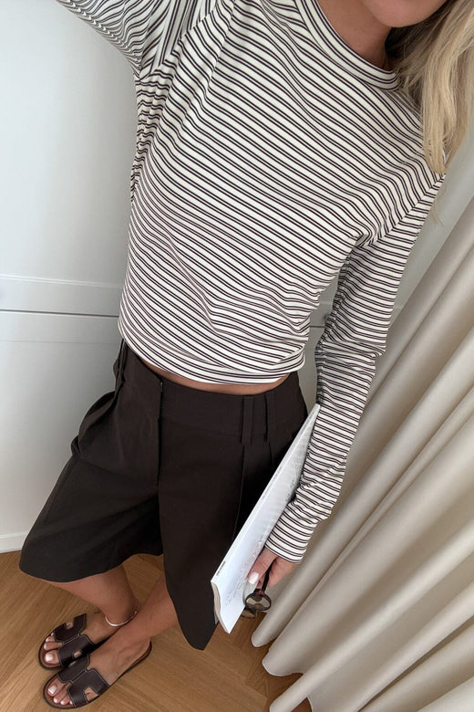 Noella - N-Lidie Ls Top 17080002 - 1538 - Offwhite Stripe