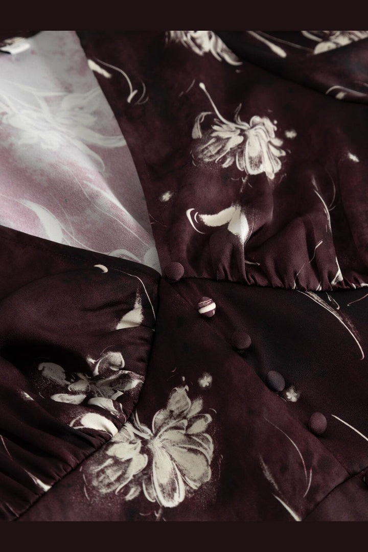 Noella - N-Lilith Maxi Dress 16380002 - 1501 - Dovie Burgundy Print