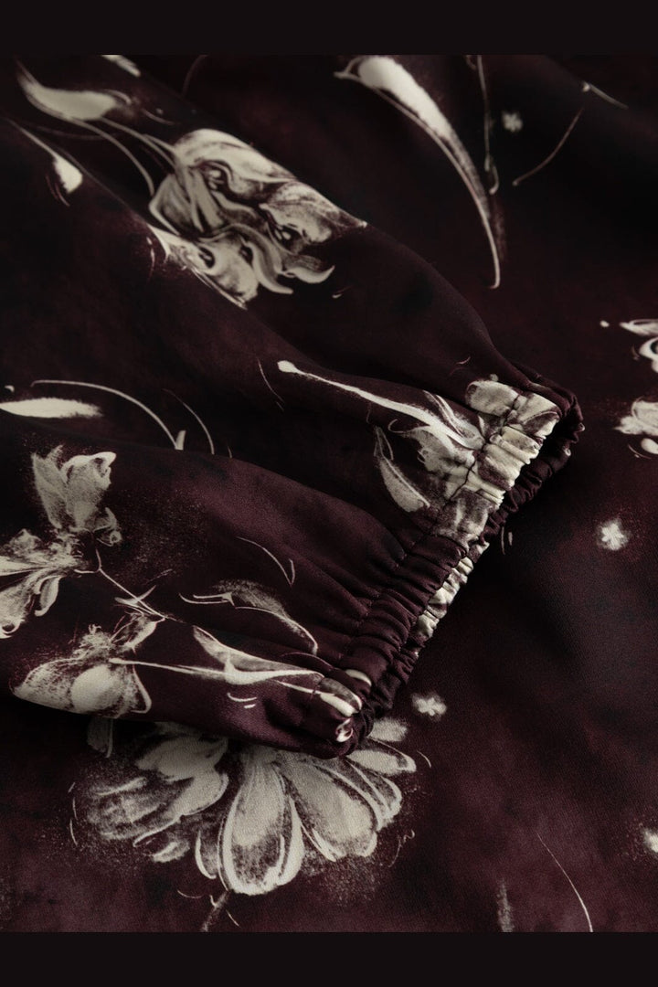 Noella - N-Lilith Maxi Dress 16380002 - 1501 - Dovie Burgundy Print